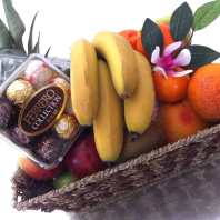 Fruit Baskets with Chocolate